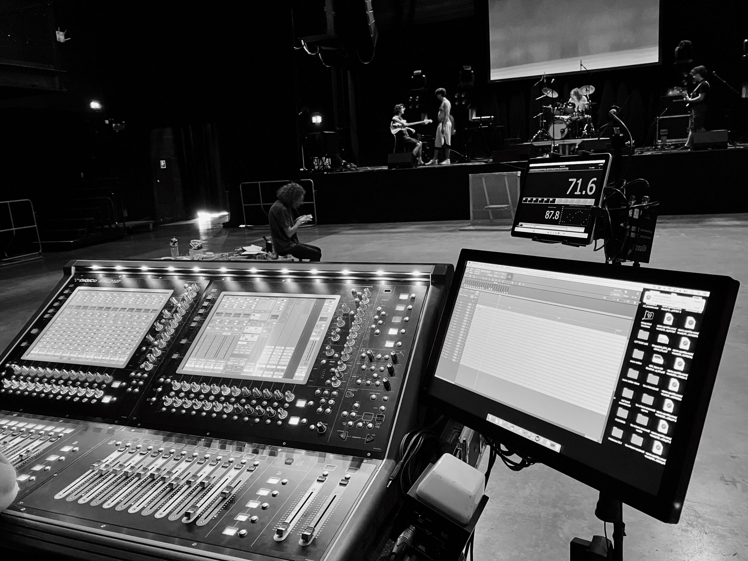 Screaming Fields final rehearsal